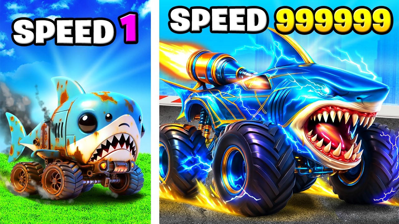 Slowest to FASTEST SHARK CAR in GTA 5!