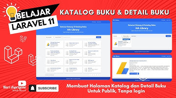 Tutorial Laravel 11: Membuat Katalog Buku dan Detail Buku Publik dengan Tailwind CSS