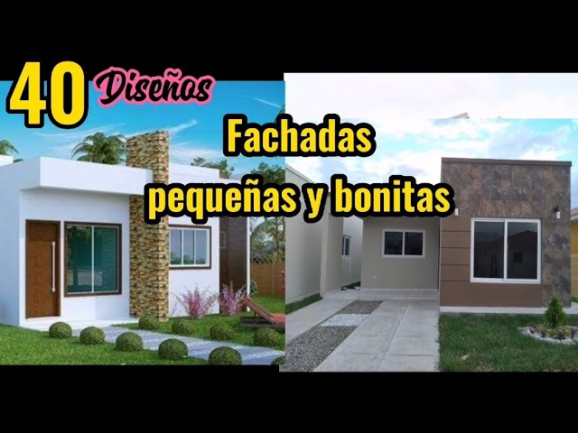 Fachadas de Casas pequeñas, bonitas, sencillas y modernas - YouTube