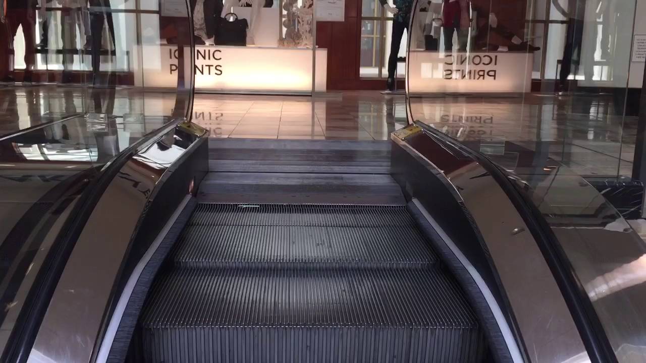 Schindler Escalators Near Saks Fifth Avenue Phipps Plaza In Atlanta, GA - YouTube