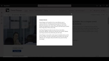 Power Popups for SharePoint & Microsoft Teams (SPFx Webpart)