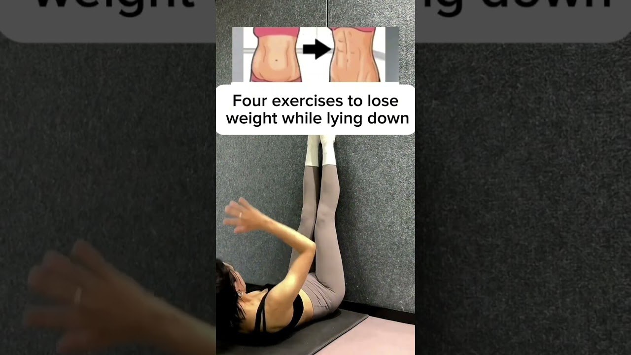 Four exercises to lose weight while lying down