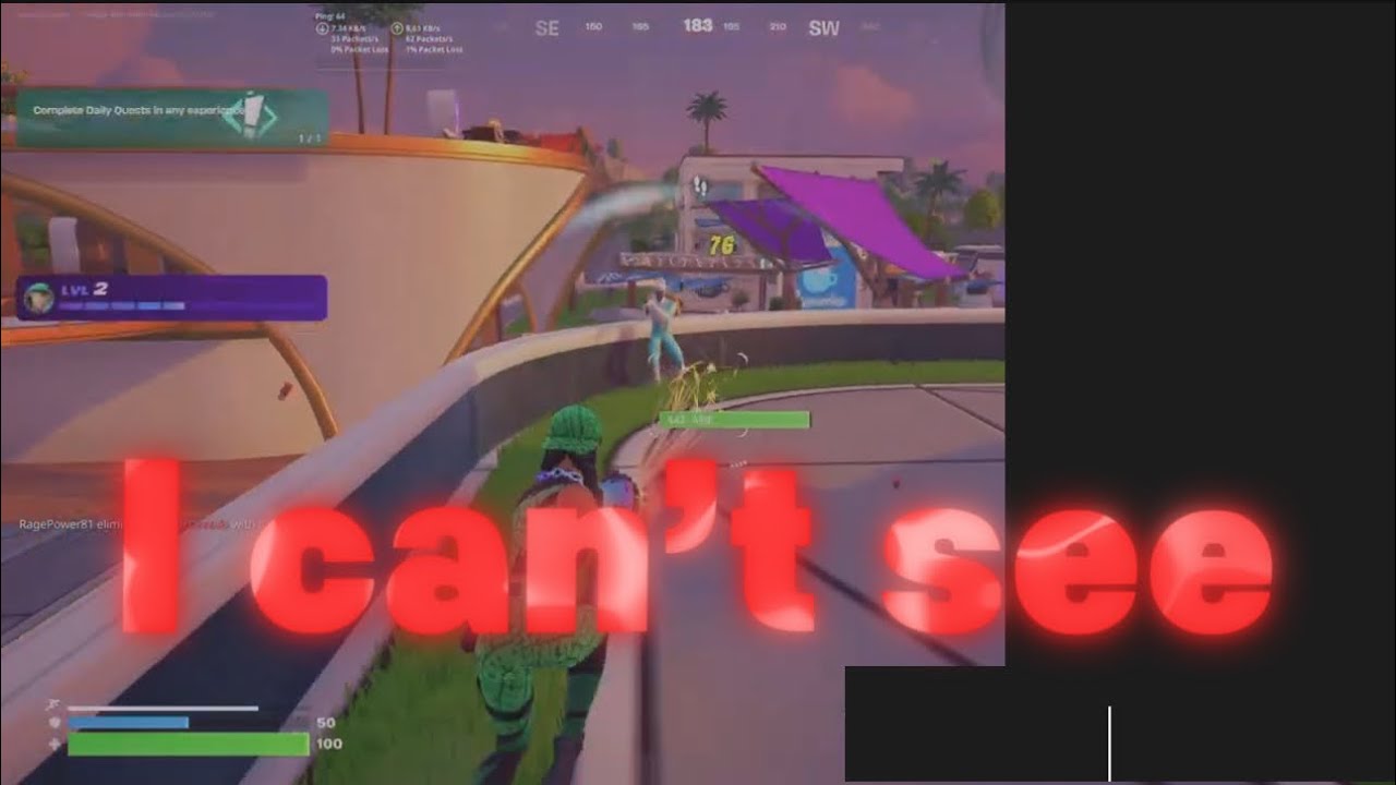 YouTuber Minecraft играет в Fortnite на худшем мониторе