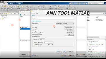 ANN Toolbox in MATLAB | For Data Prediction | Example
