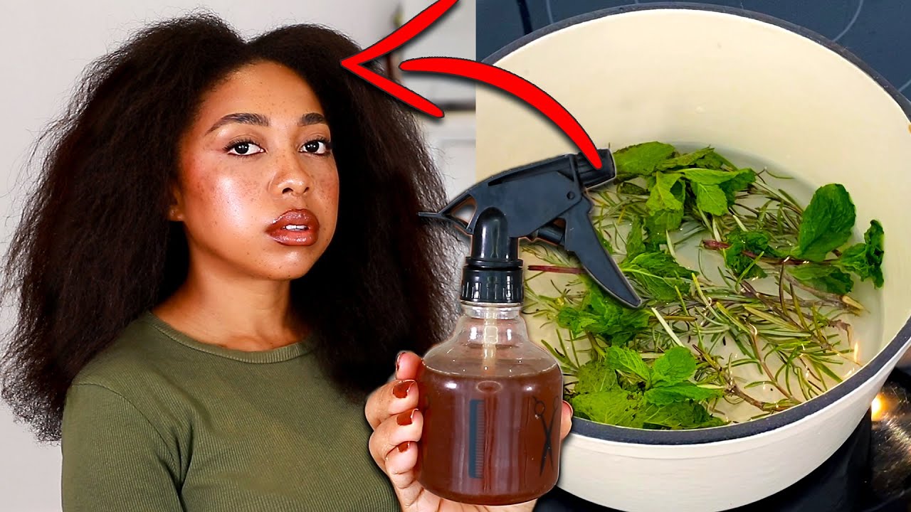 ROSEMARY WATER FOR MASSIVE HAIR GROWTH | DIY Rosemary Water Spray