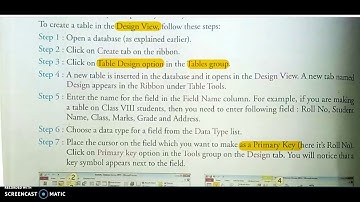 chapter 3-working with tables in MS Access 2010 (part2)
