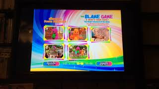 Barney The Blame Game Dvd Menu Walkthrough