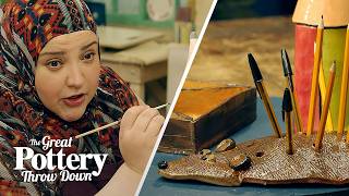 Fatiha El-Ghorri makes Keith cry with stunning hedgehog | The Great Celebrity Pottery Throw Down