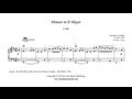 Clarke Minuet In D Major T 460 