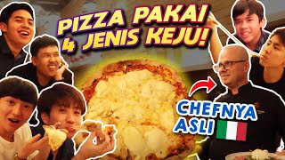 WASEDA BOYS MAKAN PIZZA 4 JENIS KEJU, CHEFNYA LANGSUNG DARI ITALIA