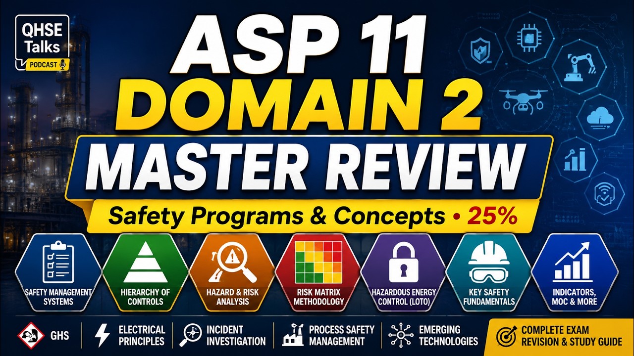 ASP 11 Domain 2 Master Review | Complete Safety Programs & Concepts Study Guide | ASP & CSP Exam