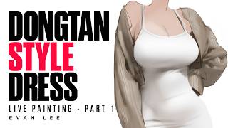 Painting a Dongtan Style Dress｜LIVE Part 1
