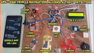 GPS + GSM Based Vehicle Tracking and Locking System + MPU6050 +MQ3 Alcohol & Theft Detection Arduino screenshot 2