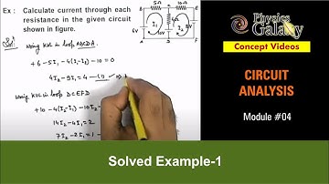 Class 12 Physics | Circuit Analysis | #4 Solved Example-1 on Circuit Analysis | For JEE & NEET