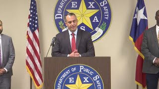 Law Enforcement anti-drug operation press conference