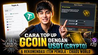 Tutorial Chaos World | Cara Top Up Gcoin dengan USDT Crypto &amp; Rekomendasi Item Pemula