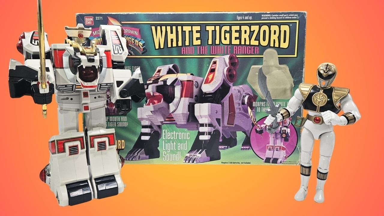 1994 White Tigerzord UNBOXED | Original Bandai Mighty Morphin