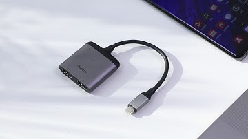 Baseus Enjoyment Series Type-C to Dual 4K HDMI + PD  Intelligent HUB Adapter