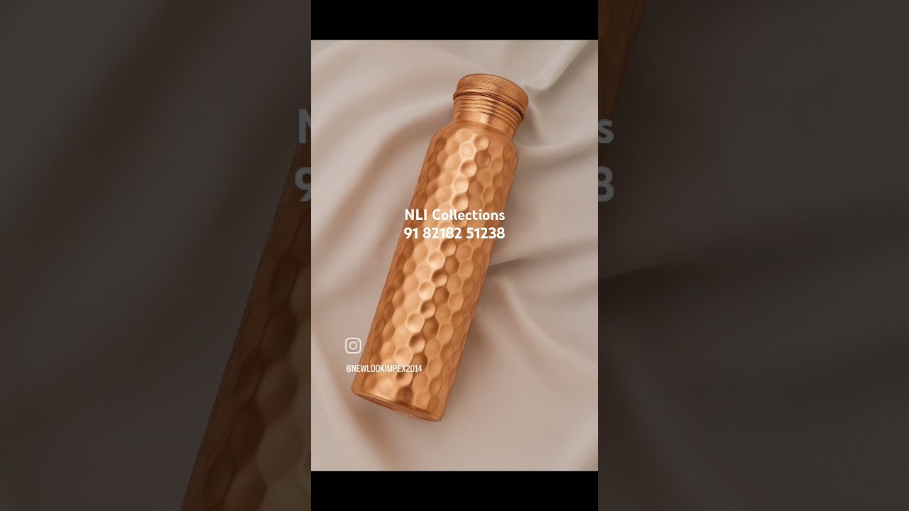 Copper Bottle Manufacturer and Exporter Moradabad Brass City Copper Bottle Wholesale Price