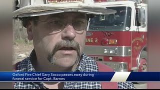 Oxford fire chief dies from medical issue during fallen firefighter's funeral