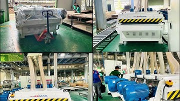 Bàn Giao MÁY CÀO CƯỚC VÂN GỖ SMFD B6 1320I | Máy tạo vân gỗ 6 trục SEMAC