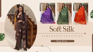 Elegant soft silk sarees with Banarasi weaving for timeless festive elegance and grace 💖💕 screenshot 5