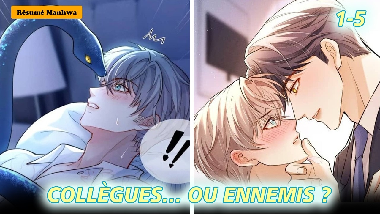 Chapitres 1 - 5 | Rivalité au bureau, dans un monde omegaverse | Recap BL Français