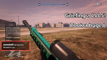 Nightshark griefer farming a LVL 5 and I Intervened and he couldn