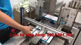 Máy dán hộp, máy dán hộp giấy bằng keo nóng, máy dán hộp đồ đông lạnh, máy dán hộp CK-B015