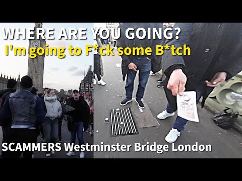 WESTMINSTER BRIDGE SCAMMERS Cup & Ball Is back! 😂😂 #london #scammer