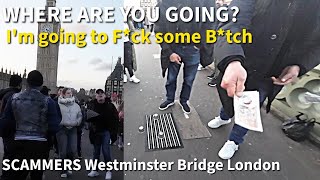 WESTMINSTER BRIDGE SCAMMERS Cup & Ball Is back! 😂😂 #london #scammer