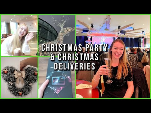CHRISTMAS VLOG! Festive Work Party, Christmas Shopping Deliveries & Liverpool Christmas Lights 🎅🏻🎄