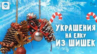 Поделки из шишек на Новый Год и Рождество  🎅🏼 Christmas decorations made of cones 🎄