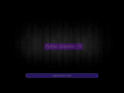 #Write a Python