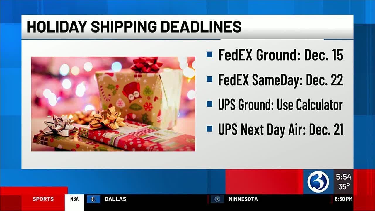 Holiday shipping deadlines fast approaching YouTube
