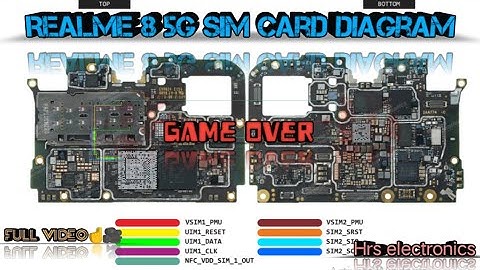Realme 8 5G SIM card problem full diagram hardware solution.😍