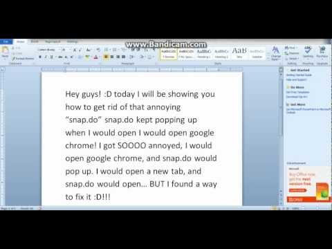 How to get rid of Snap.do 2013 NEW