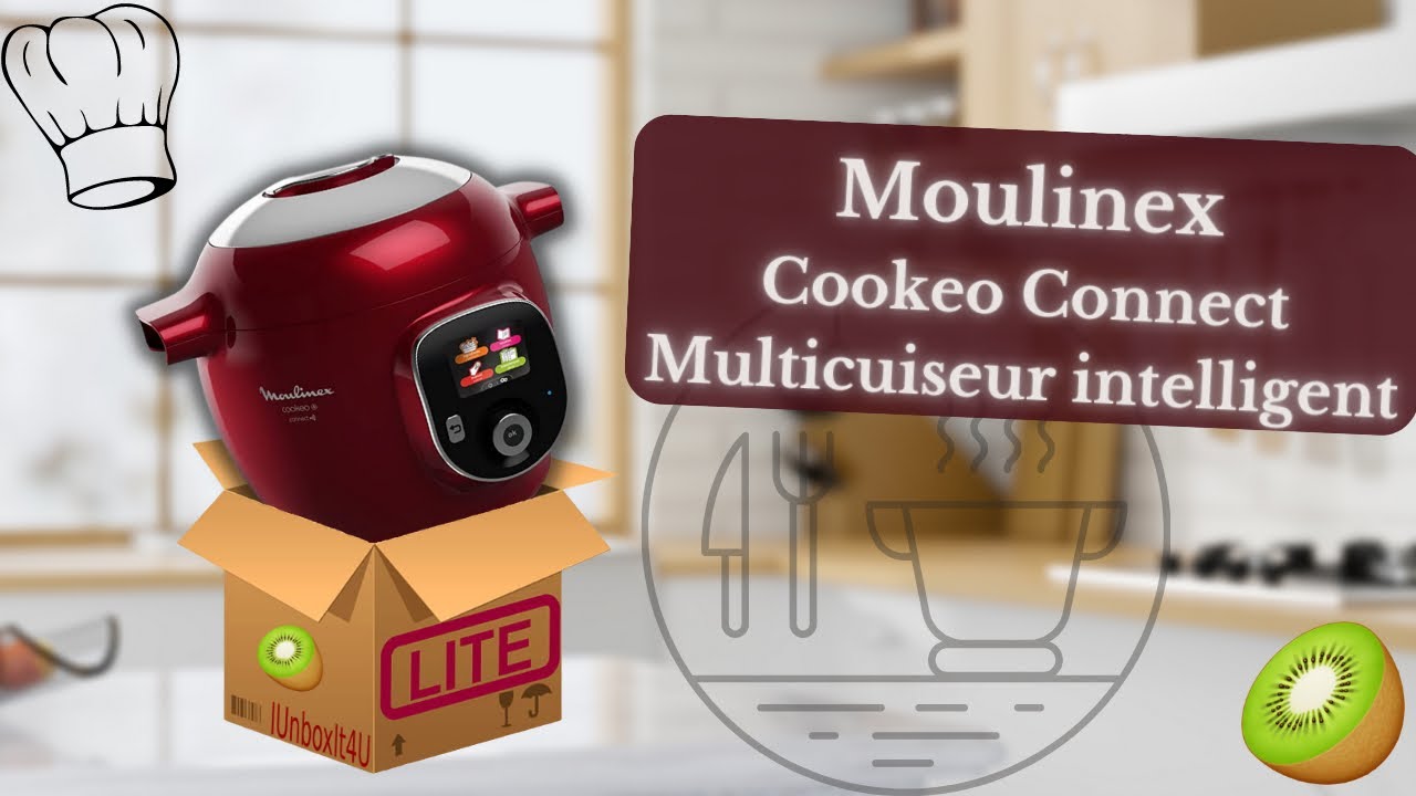 MOULINEX - Multicuiseur CE86DA10 COOKEO Connect blanc 200 recettes