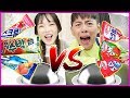 아이스크림VS사탕 복불복 대결! 죠스바 vs 죠스바사탕 수박바 vs수박바사탕 - 마슈토이 Mashu ToysReview