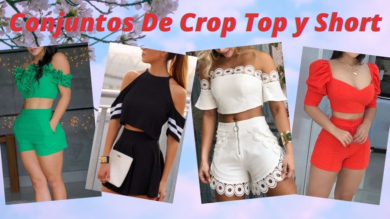 Conjuntos casuales juveniles de con tipo crop top💝Casual and crop top sets - YouTube