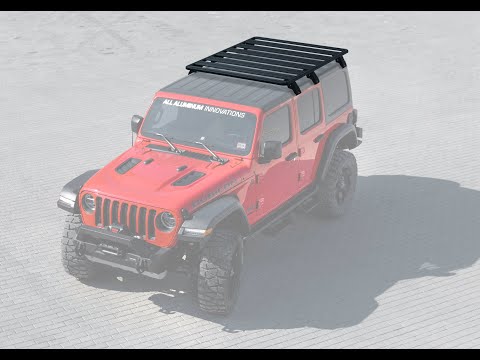 RIVAL Aluminum No-Drilling Roof Rack Jeep Wrangler JL 4Door 2Door 