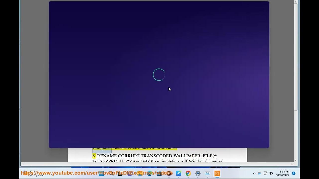 Fix Windows 11 Wallpaper Keeps Going Black YouTube