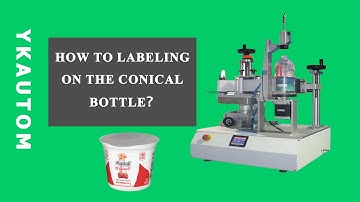 bottle labeling machine: label on Conical bottle（2021）