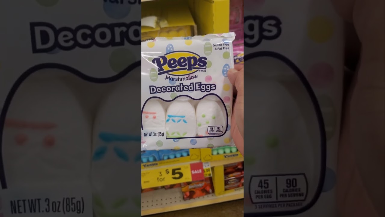 Peeps Marshmallows Decorated Eggs  