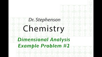 Dimensional Analysis – Example 2 – Metric to English Conversion