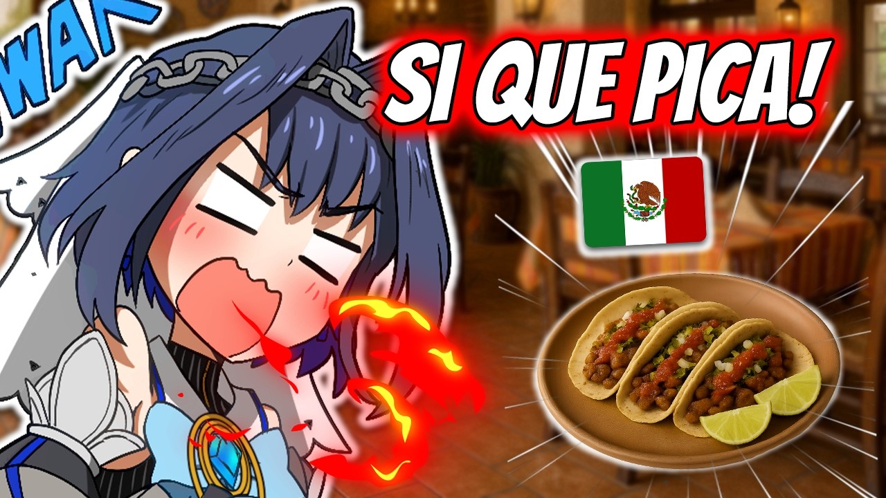 Kronii comió tacos en México y no aguanto el picante