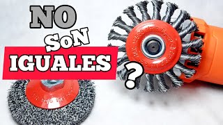 el lado OSCURO de AMOLADORA ANGULAR ? - usando CEPILLO de alambre CARDA