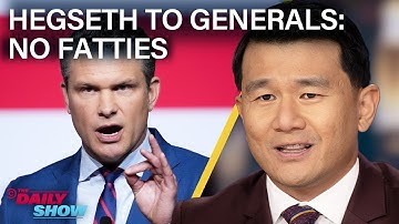 Hegseth Lectures "Fat Generals" and Trump Threatens War Against U.S. Cities | The Daily Show