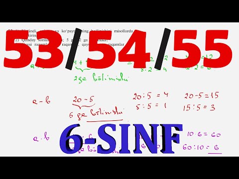 53-54-55-masala 6-sinf MATEMATIKA javoblari