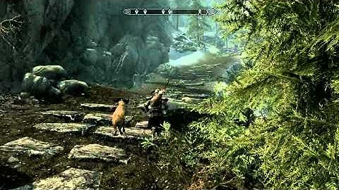 The Elder Scrolls V: Skyrim - Way to High Hrothgar Monastery Part 1